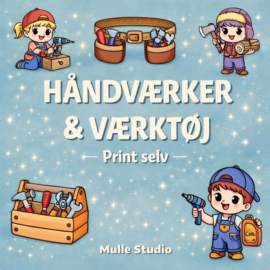 Håndværker & Værktøj - Print selv - Bold & Easy
