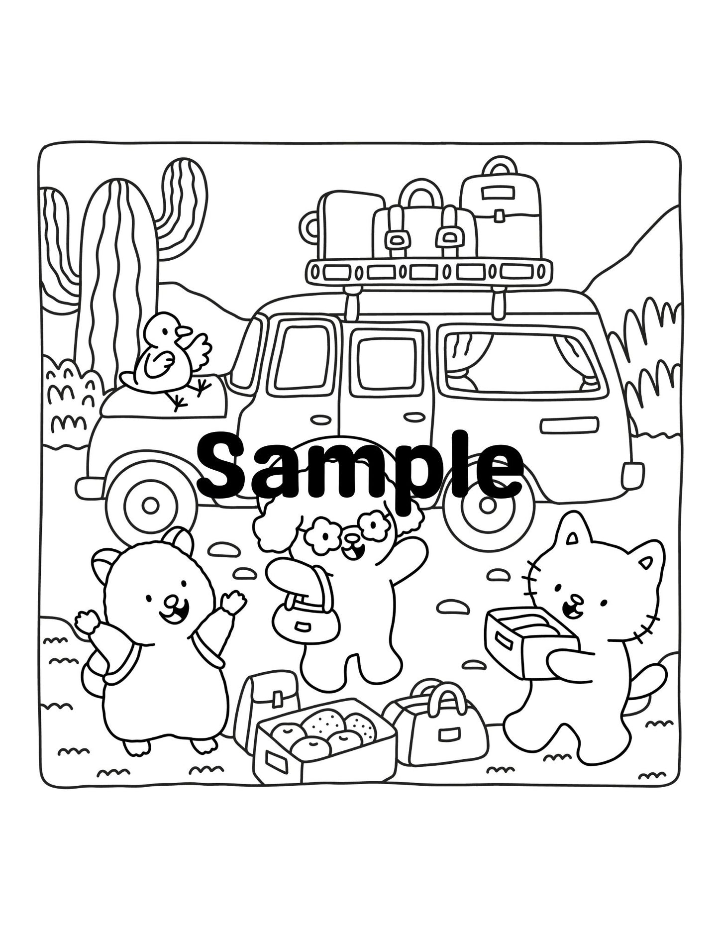 Friends on a Trip - Print Yourself