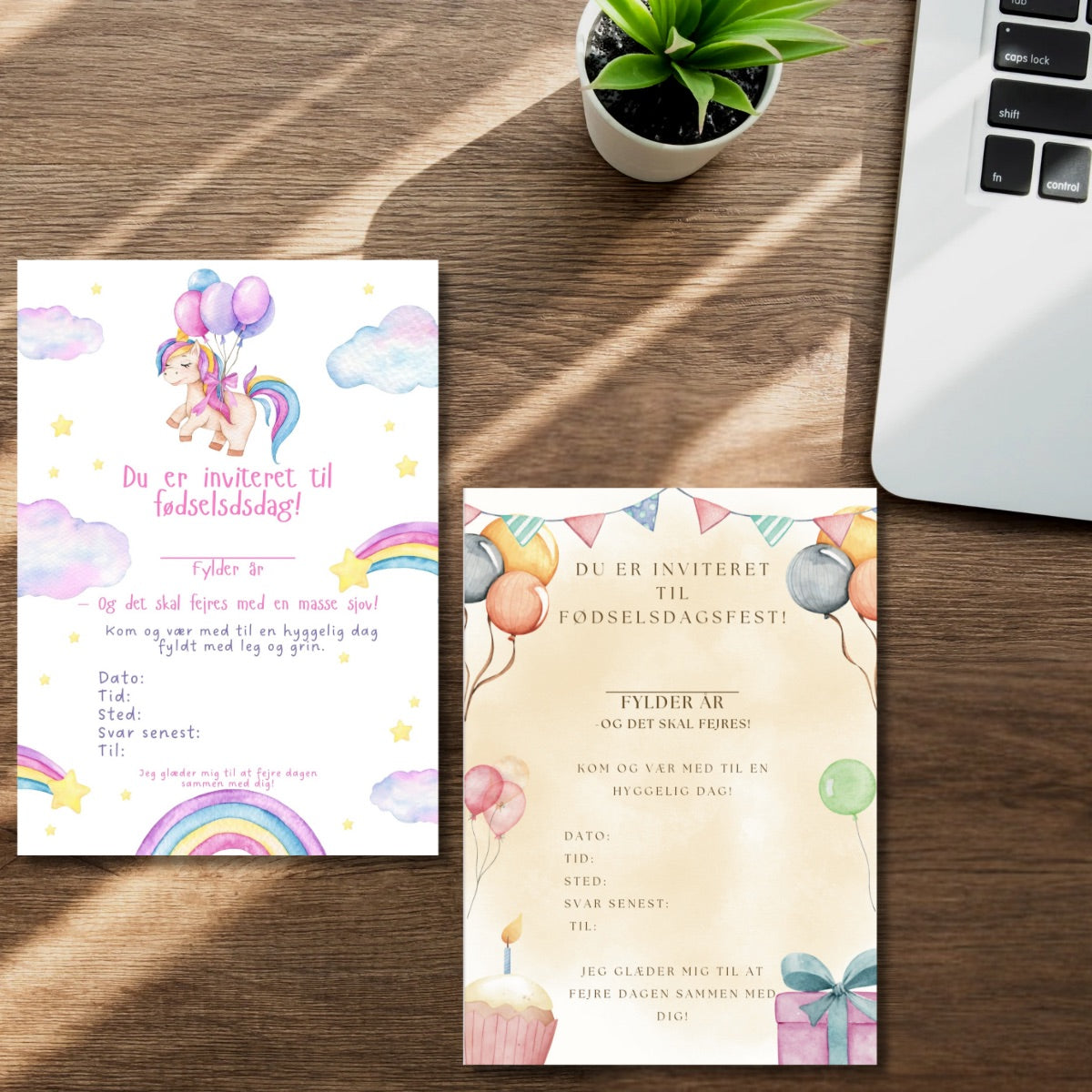Indbydelser - Print Selv
